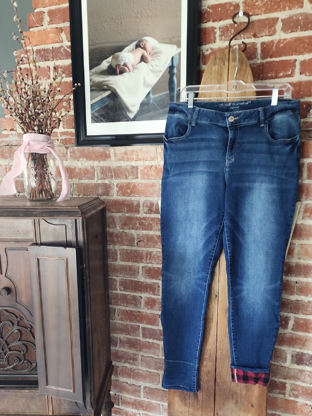 Maurices Dark Blue Skinny Jeans